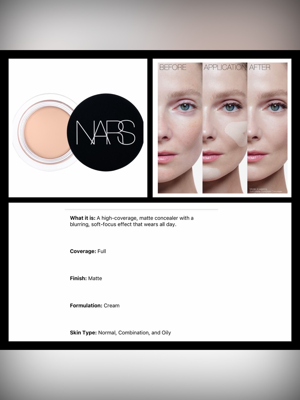 NARS Soft Matte Complete Concealer - Picture 3 of 15